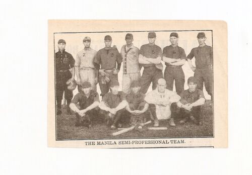 The Manila Semi-Professional Baseball 1912 Team Picture - Picture 1 of 1