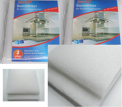 3 x Universal Vlies Fettfilter Filtermatte Fett Filter 50 x 60 cm zuschneidbar