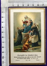 Andachtsbild Heilige Maria Meßopfer Primiz-Andenken Furth im Wald Cham 5.7.1898