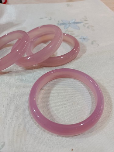 Bracciale Calcedonio Naturale Bracciale Donna Giada Certificato Gioielli Preziosi - Foto 12 di 18
