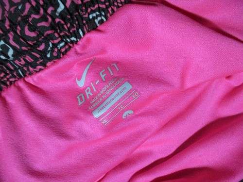 Nike Dri Fit Pink Black Shorts & Under Armour Purple Leggings Girls XL Lot - Picture 5 of 20