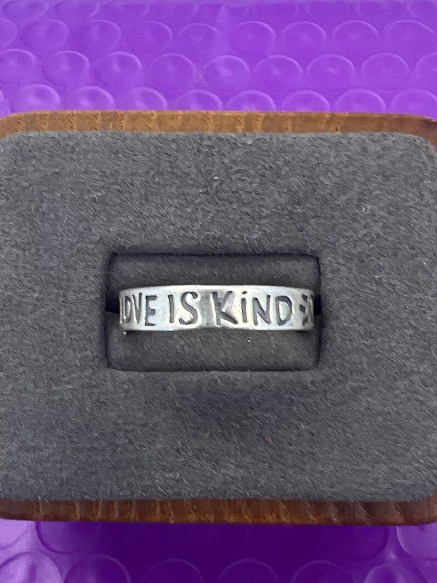 Love is patient hotsell love is kind ring