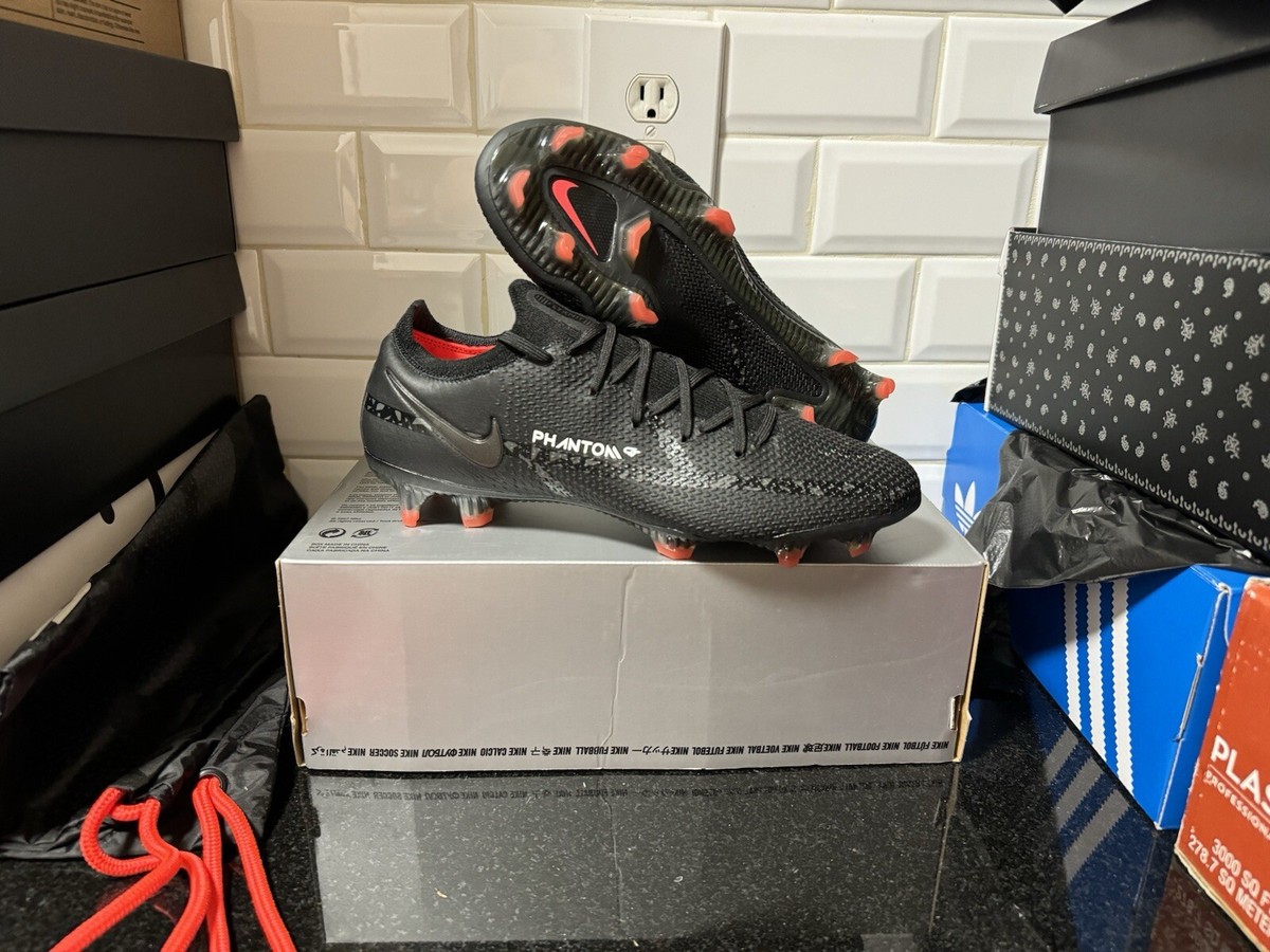 Nike Phantom GT2 Elite FG Black Dark Smoke Grey Red Men's