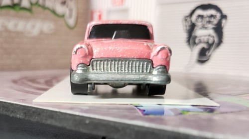 👓Hot Wheels 1988🔥'55 CHEVY BEL AIR Met Pink to Lt Pink⭐Basic Whls⚡COLOR RACERS - Picture 3 of 7