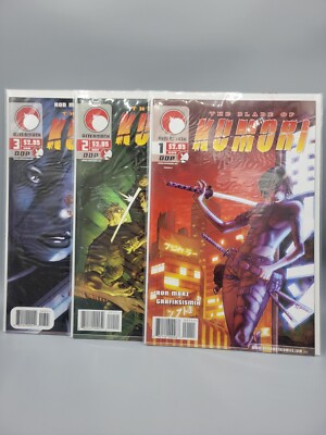 Blade Of Kumori #1 #2 #3 Set Aftermath Comics 2004 VF