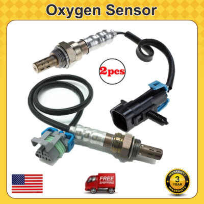 2PC Up+Down Oxygen Sensor For 2011-2015 GMC Terrain & 2008-2010 Chevrolet Malibu