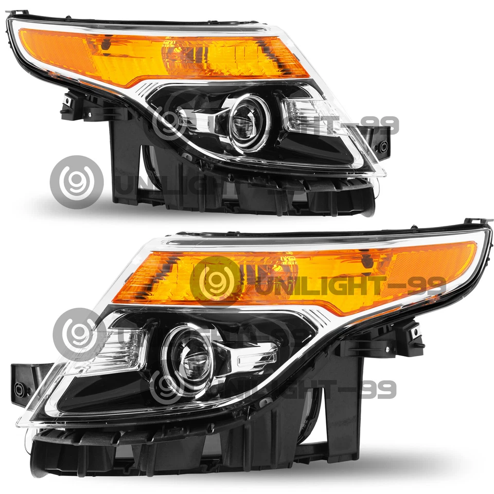 Juego de faros halógenos estilo fábrica Ford Explorer 2011 2012 2013 2014 2015  Foto 2 de 4