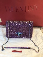 100% Authentic Brand New Valentino Pink Crystal Shoulder Bag Rare Retail $4275