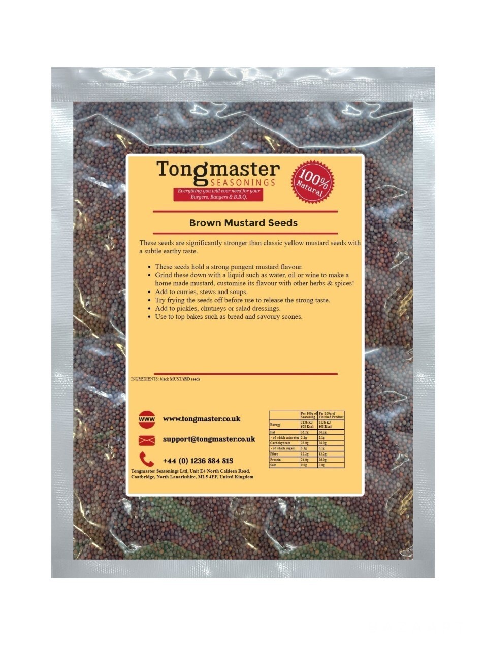 Brown Mustard Seeds - 100g