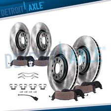 Front Rear Brake Rotors Ceramic Pads for Audi A3 Quattro Volkswagen Passat CC