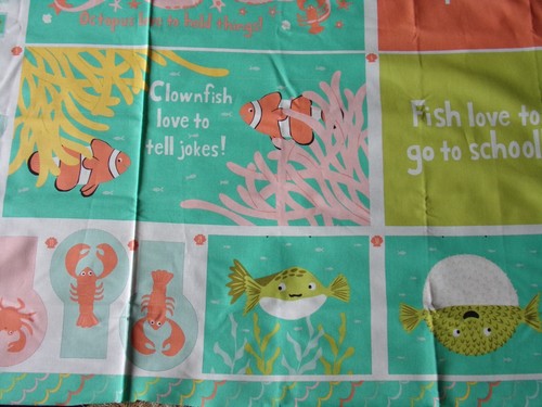 PANEL VINTAGE THE SEA & ME /STACY IEST HSU/MODA /CUT & SEW NEW COTTON #403 - Picture 4 of 9