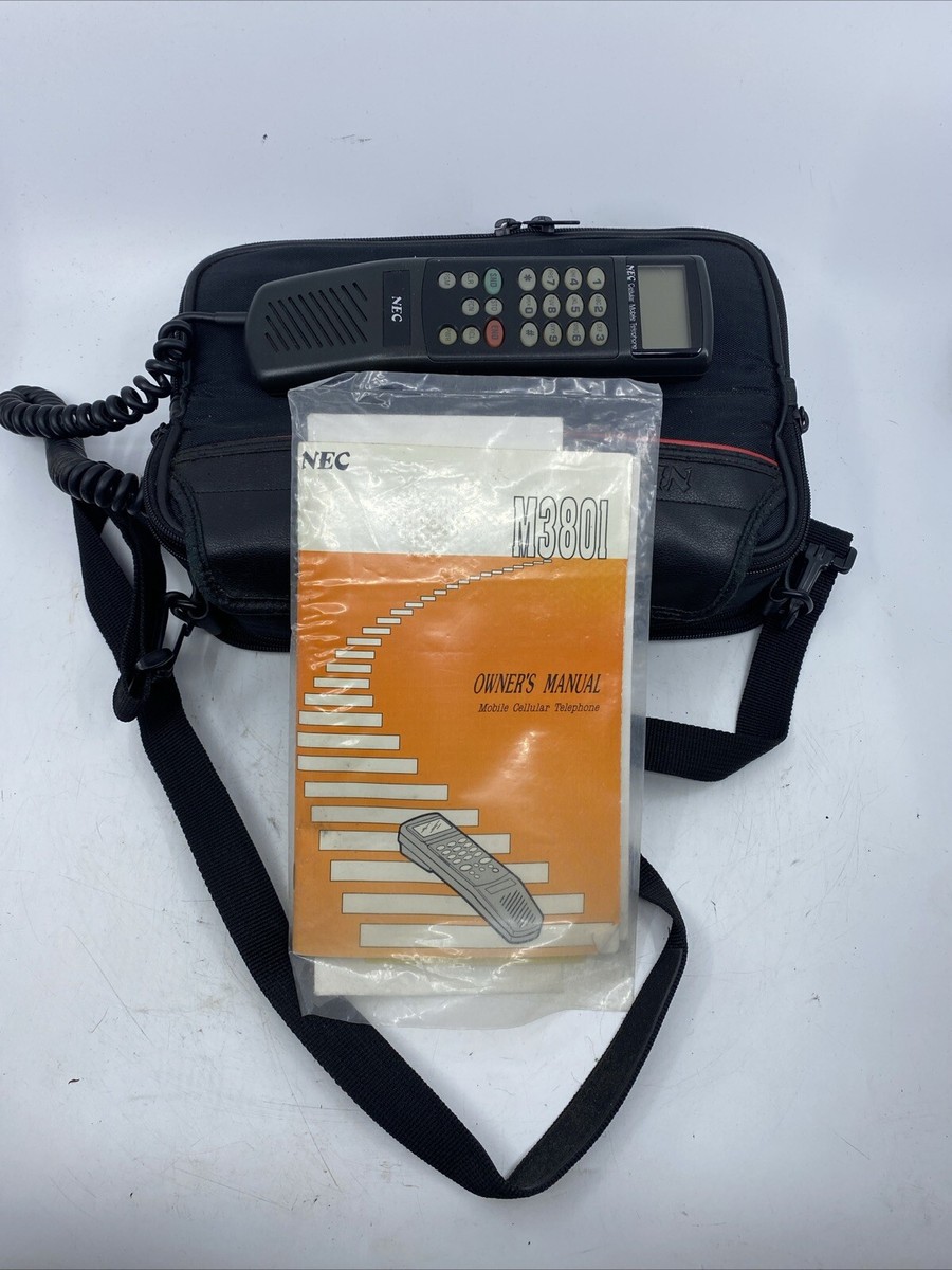 Vintage NEC Cellular Mobile Phone TR5E800-31B Original Bag Phone