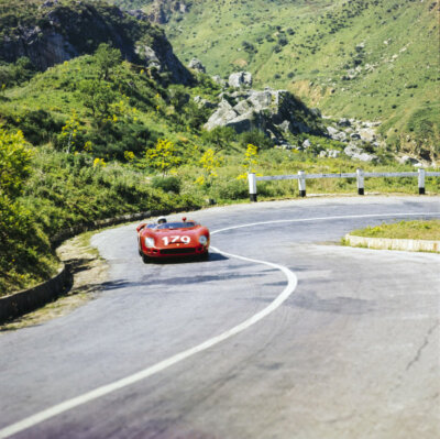 Leandro Terra Cesare Toppetti Ferrari Dino 196 SP Sports Car 1964 Old Photo 1