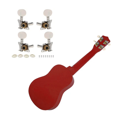 2L2R Ukulele Guitar Machine Heads Tuning Pegs Tuner for 23" 21" 4-String Ukulele