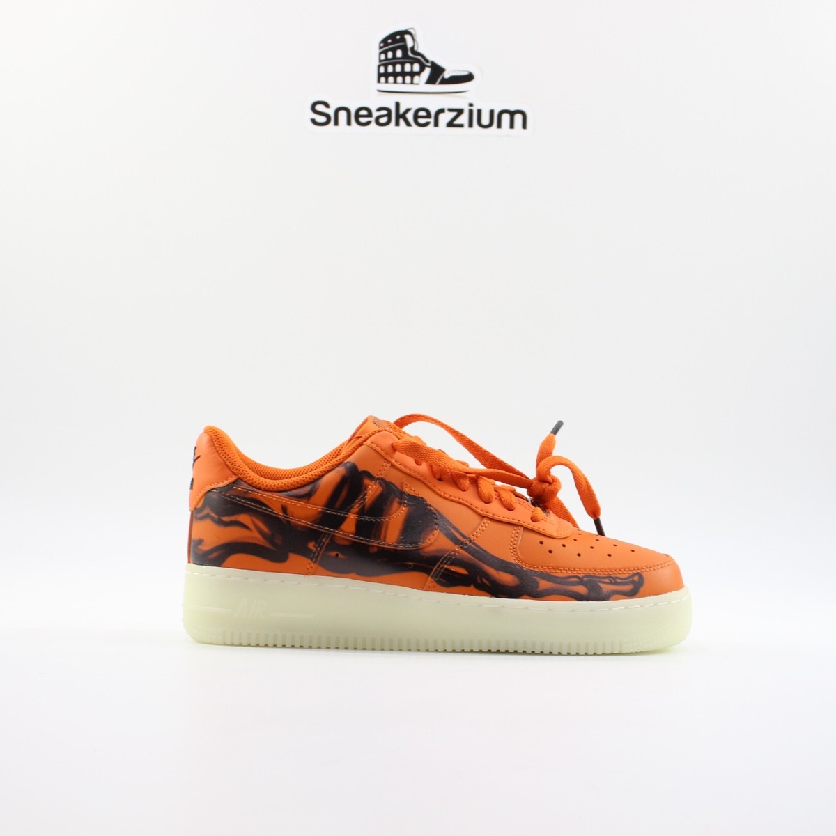 Nike Air Force Low Orange Skeleton Halloween CU8067-800 Men's