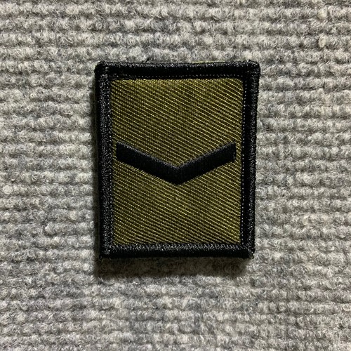 British Army Style Olive Green Rank Patch Hook & Loop Back, Lcpl, Cpl, Sgt, WO1 - Picture 2 of 26
