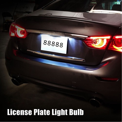 2Pcs White LED License Plate Light Bulbs Wedge CANBUS 168 T10 for Cadillac 2019 - Bild 8 von 8