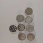 1 oz of silver total SILVER lot of 7 - 1965-1970 40% Silver Kennedy Half Dollars