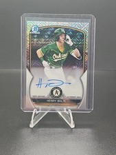 2023 Bowman Chrome Mega Box Henry Bolte Auto  Athletics