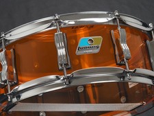 Ludwig LS901V Vistalite Amber 14x5 Snare Drum Used