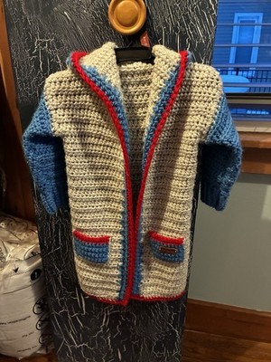 Cozy Blue and Grey Kids Coat with Hoodie