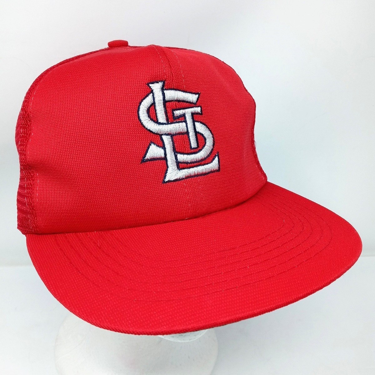 Vintage St. Louis Cardinals Snap Back Hat Cap Red Mesh Trucker MLB 