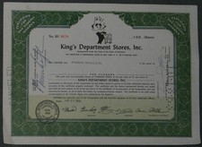 Królewskie domy towarowe, w tym 1963 100 akcji