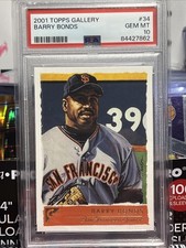 2001 Topps Gallery Barry Bonds #34 San Francisco Giants