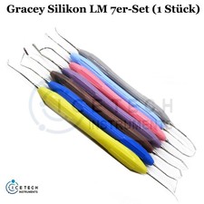 7-tlg. Set Kompositfüllungsinstrumente – Bunte Silikon Dental Werkzeuge + Grace
