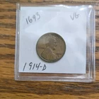 1914-D Lincoln Wheat Small Cent Bronze Denver VG KEY DATE!