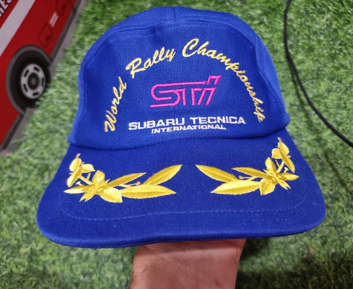 WRC Subaru World Rally Champianship STI Hat Cap Blue Adjustable