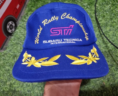 WRC Subaru World Rally Champianship STI Hat Cap Blue Adjustable