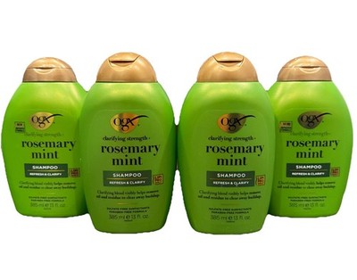 4 Pack: OGX Shampoo Rosemary Mint Refresh & Clarifying Strength 13 fl oz