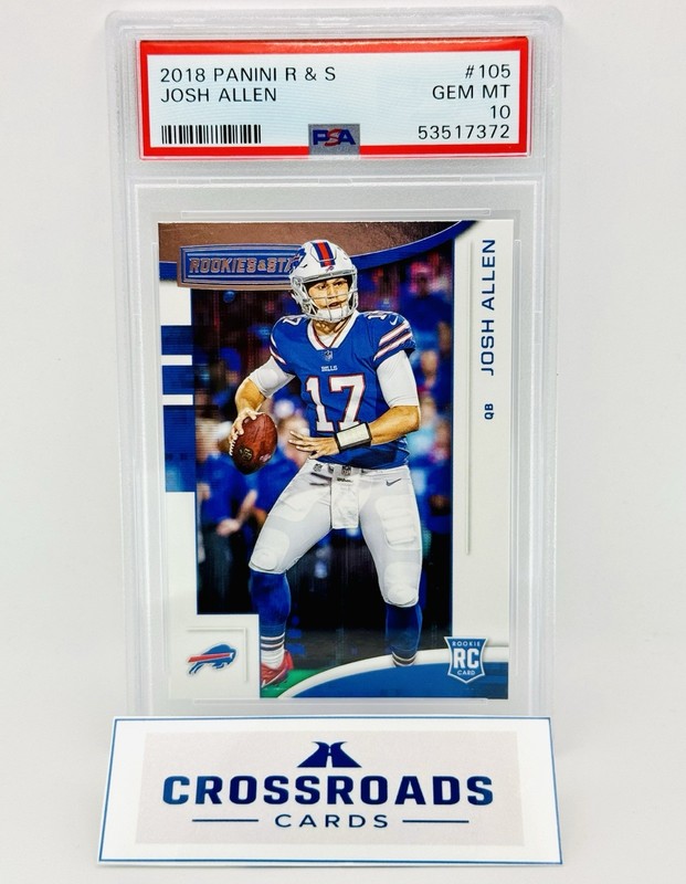 2018 Panini Rookies & Stars (RC) Josh Allen #105 PSA 10 Gem Mint  Buffalo Bills