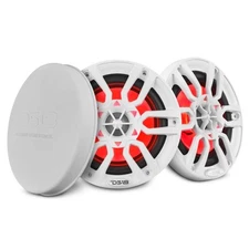 DS18 NXL-6 6.5" 2-Way Water Resistant Speakers RGB LED Lights 300W RMS (PAIR)