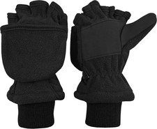 Kids Fingerless Glove Mitten Converter Winter Warm Thinsulate Lined