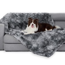 Waterproof Dog Blanket for Large Dogs, Cats, Puppy, Reversible Faux Fur Pet T...