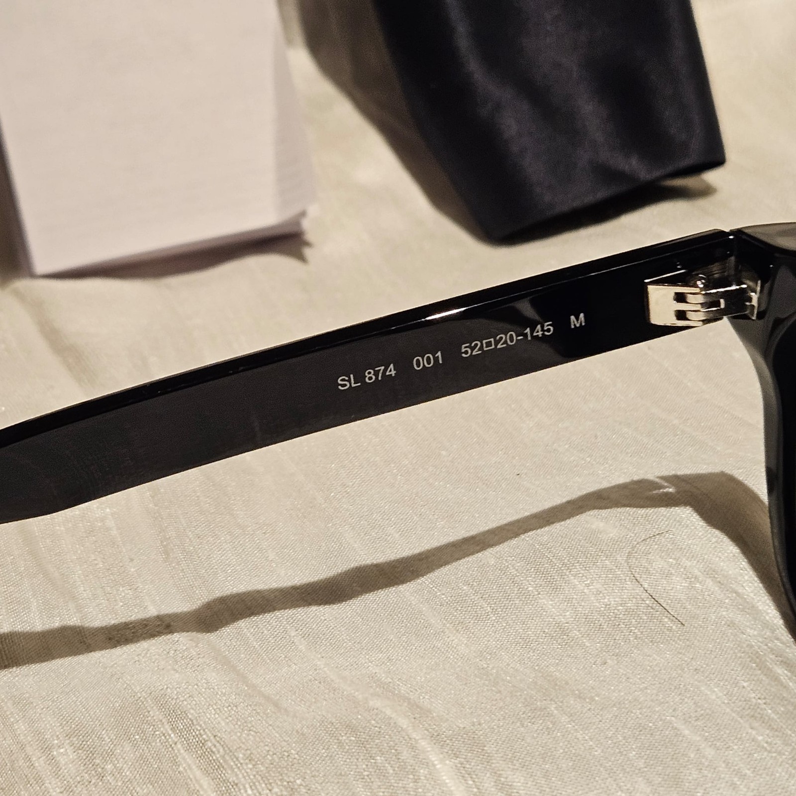 Saint Laurent SL 874-001 Original Black Acetate Unisex Sunglasses thumbnail 3