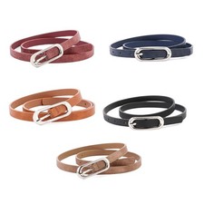 Adjustable Thin Leather Belt For Women Lightweight Comfortable Daily Outfit