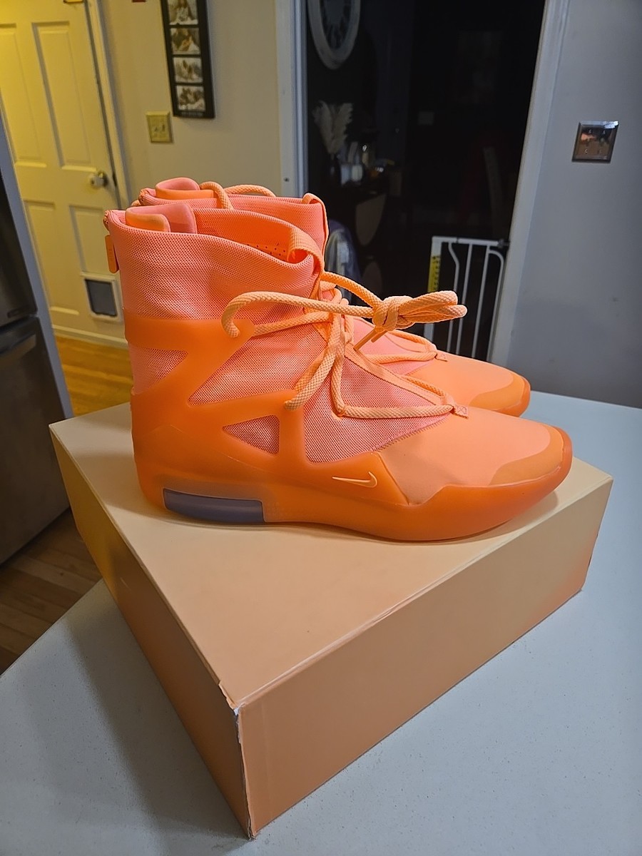 Size 11 - Nike Air Fear Of God 1 Orange Pulse for sale online | eBay