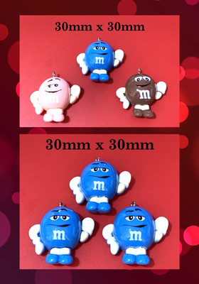 HARZ M & Ms CHARAKTER SÜSSE SÜSSIGKEITEN ANHÄNGER CHARMS ESSEN PARTY SCHMUCKHERSTELLUNG