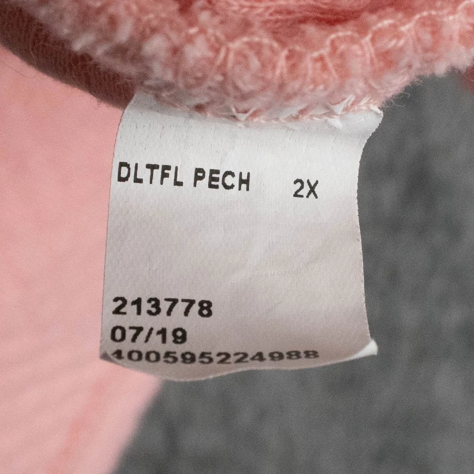 Pullover tejido Chevron cuello embudo 2X rosa ocio ropa de estar Tek Gear Foto 4 de 4