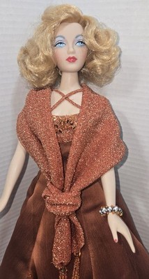 Vintage Ashton-Drake Gene Marshall Doll Copper Evening Gown 16in Blonde