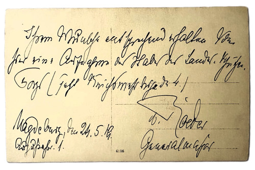 Germany Postcard and Letter Signed by Dietrich von Roeder - 第 2/4 張圖片