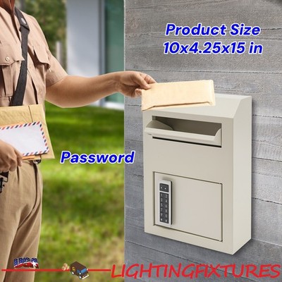 Password Unlocking Drop Box for Money & Mail Drop Slot Safe Cash Depository Safe