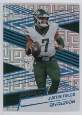 2025 Panini Revolution Teal Levels /499 Justin Fields #168 8mm