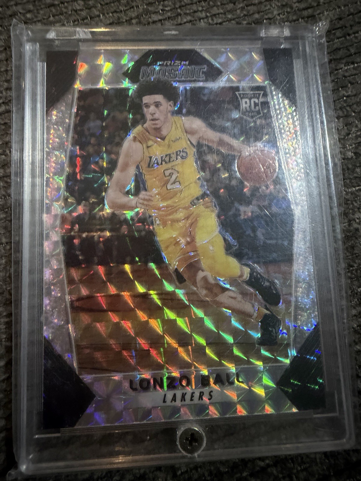Panini 2017-18 Prizm Mosaic Lonzo Ball Rookie #73 Lakers Basketball
