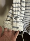 Anthropologie Dolan Left Coast Nautical Stripe Snap Button Knit Jacket, Size Med — photo 7