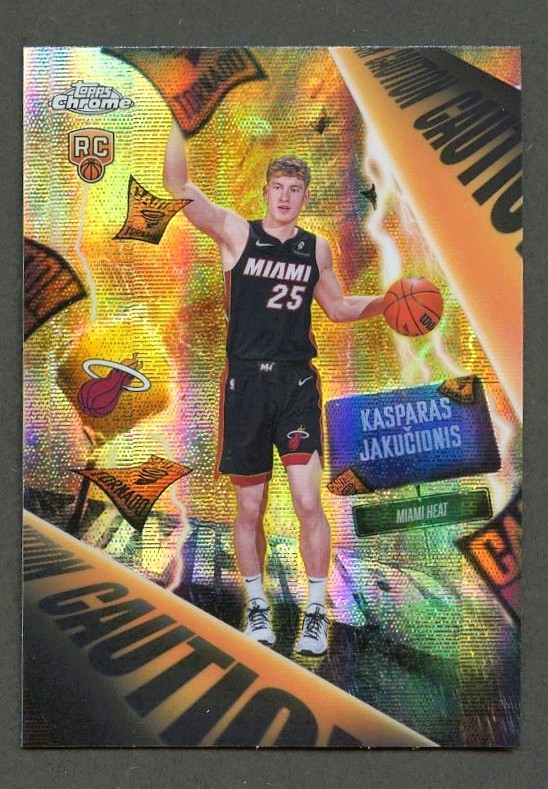 2025 Topps Chrome KASPARAS JAKUCIONIS Rc Advisory Refractor SSP # AD-13 Case Hit