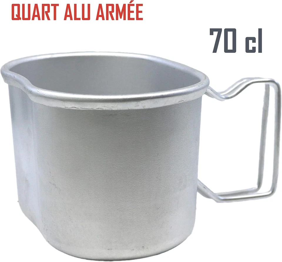 Camping - Gavetta in Alluminio Militare, 70 Cl - Immagine 3 di 4